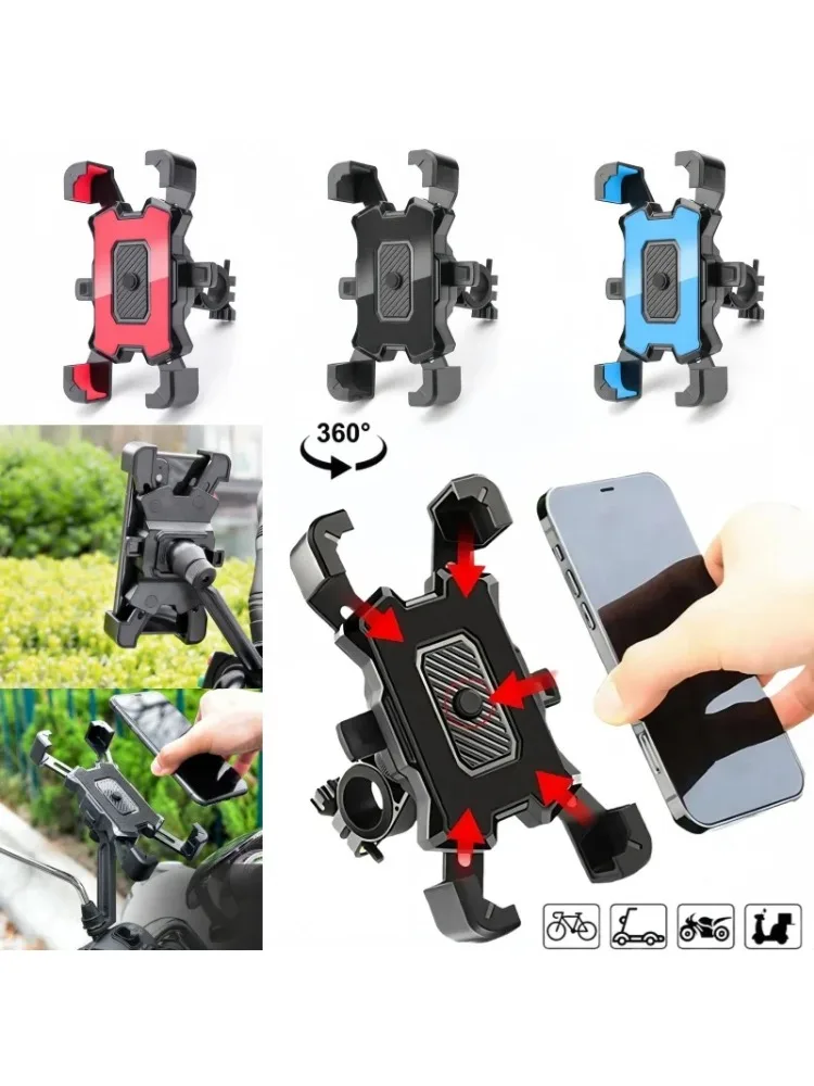 AliExpress NONE 360° Rotatable Electric Bicycle Phone Holder for iPhone Riding MTB Bike Moto Motorcycle Stand Bracket Non-slip Cycling