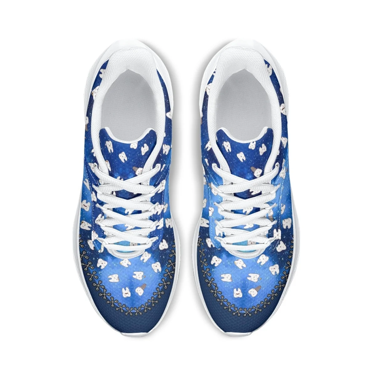 Protecting Teeth Dentist Wings Pattern Ladies Spring Autumn Round Toe Vulcanized Shoes Brand Design Comfortable Soft Sneakers