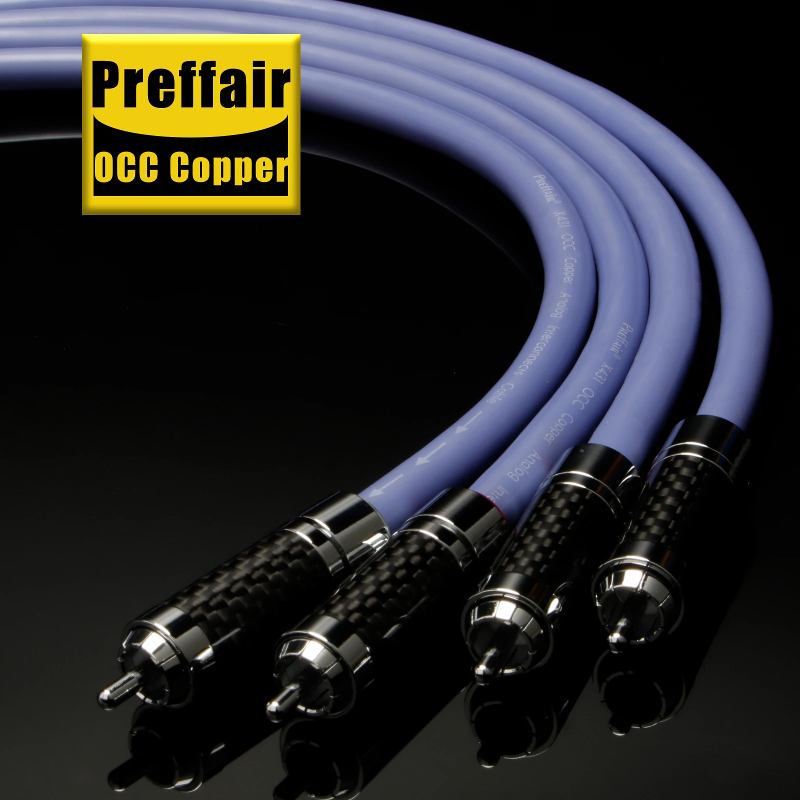 Pair RCA Cable 6n occ copper RCA Extensive Cable Dual Lotus RCA audio Interconnect Wire For Amplifier DAC TV car audio