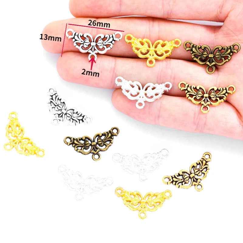 20pcs 골동품 실버 컬러 목걸이 결과 금속 매력 펜던트 쥬얼리 DIY 매력 수제 G105 만들기