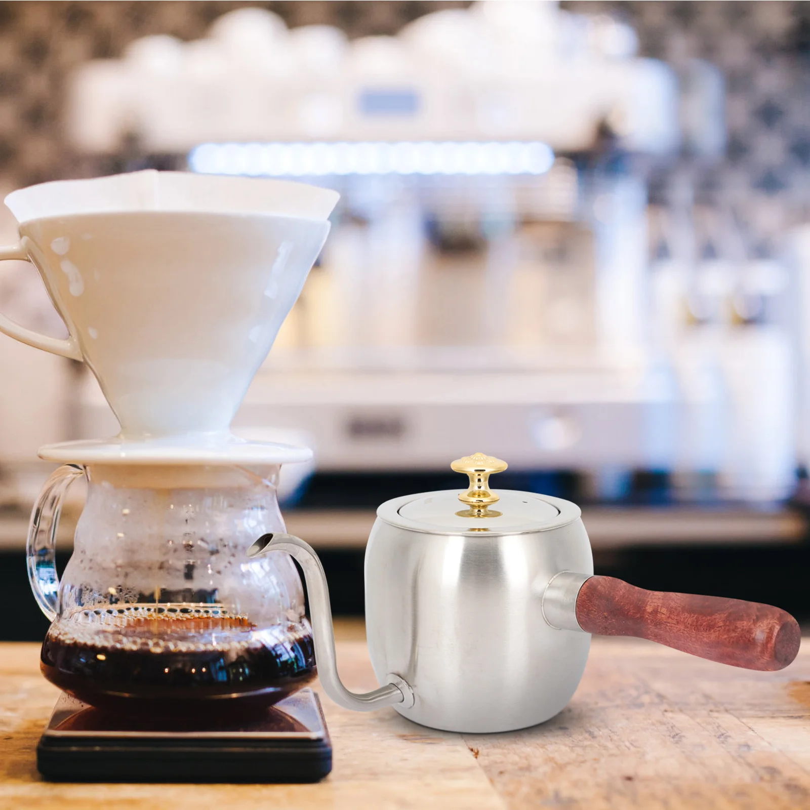 

Hand Drip Coffee Pot Stainless Steel Long Spout Precise Flow Gooseneck Coffee Kettle Home Brewing Tool