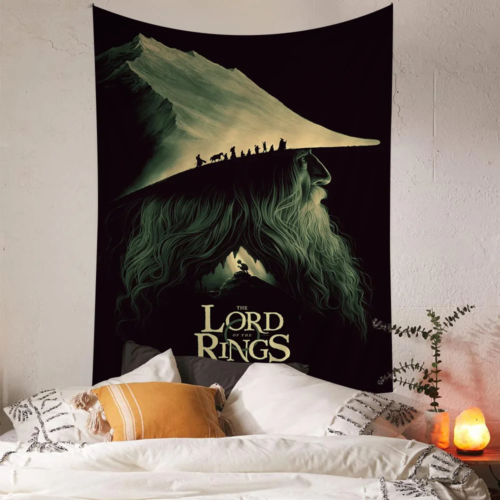 T-The L-Lords Of The R-Rings Colorful Tapestry Wall Hanging Bohemian Wall Tapestries Mandala Wall Hanging Sheets