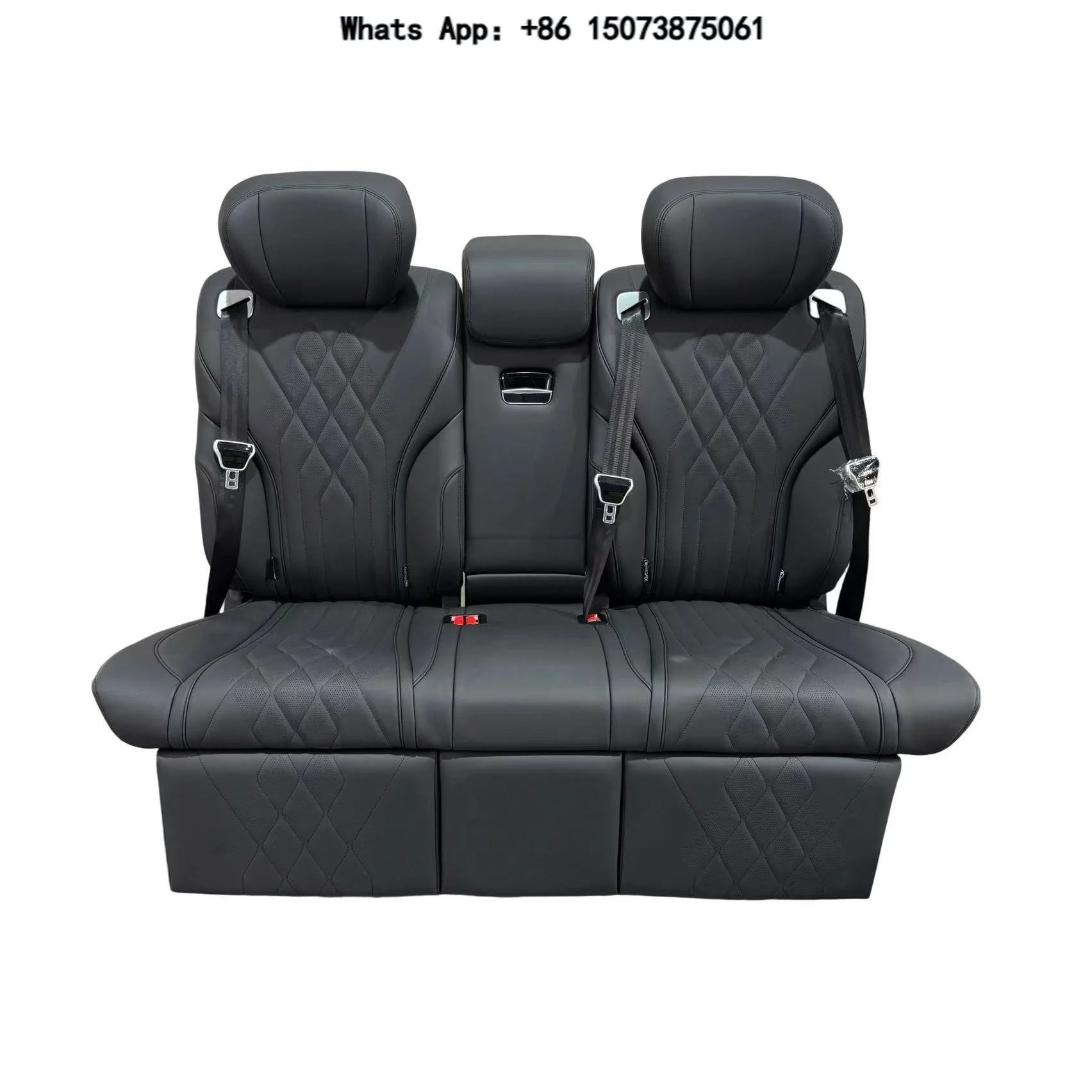 Soft Padded Family-Friendly Black Double Row Luxury Car Seat for Premium MPV & SUV Upgrade