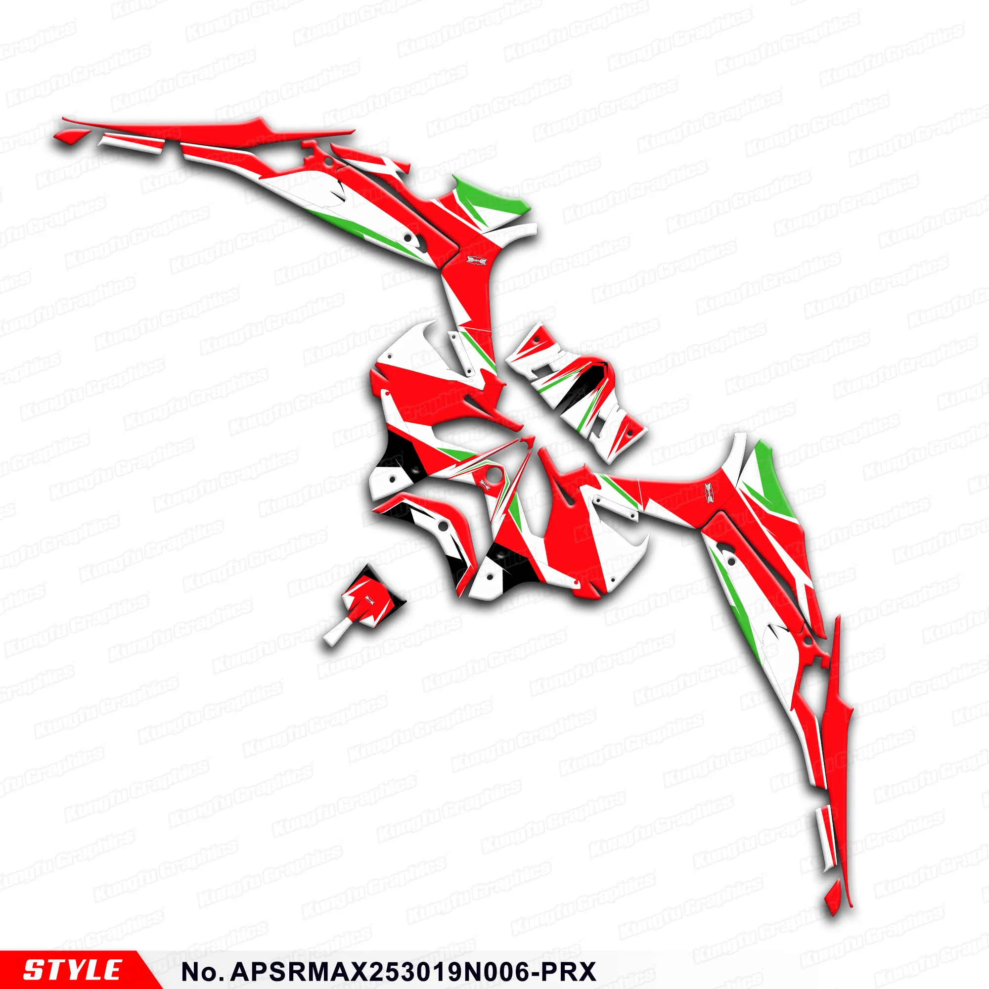 

Racing Graphics Vinyl Graphics for Aprilia SR MAX 250 300 2019 2020, APSRMAX253019N006-PRX