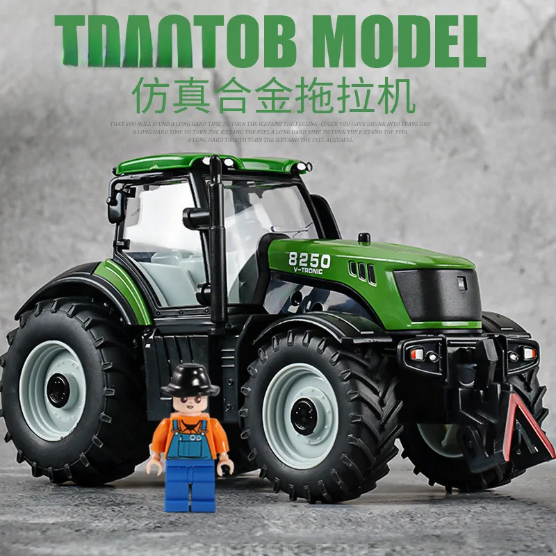 

Инженерный автомобиль из сплава, трактор, игрушечный трактор для мальчика, имитация трактора из сплава, детская модель игрушечного автомобиля, не может быть дистанционным управлением