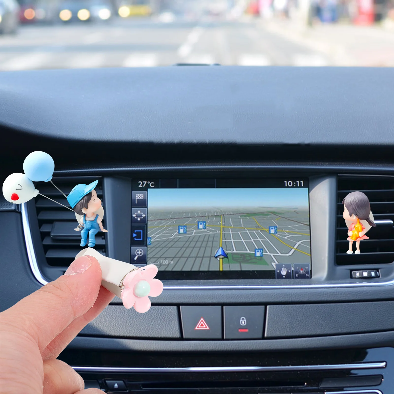 

5pcs Freshener Clip Cute Air Vent Clip Creative Design Car Interior Decoration Car Aroma Ornament Dashboard Decor For Women Pp