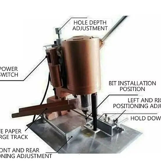Hole Punch Electric Punching Machine Round Hole Plastic Tag Hole Color Card Punching DK-150A