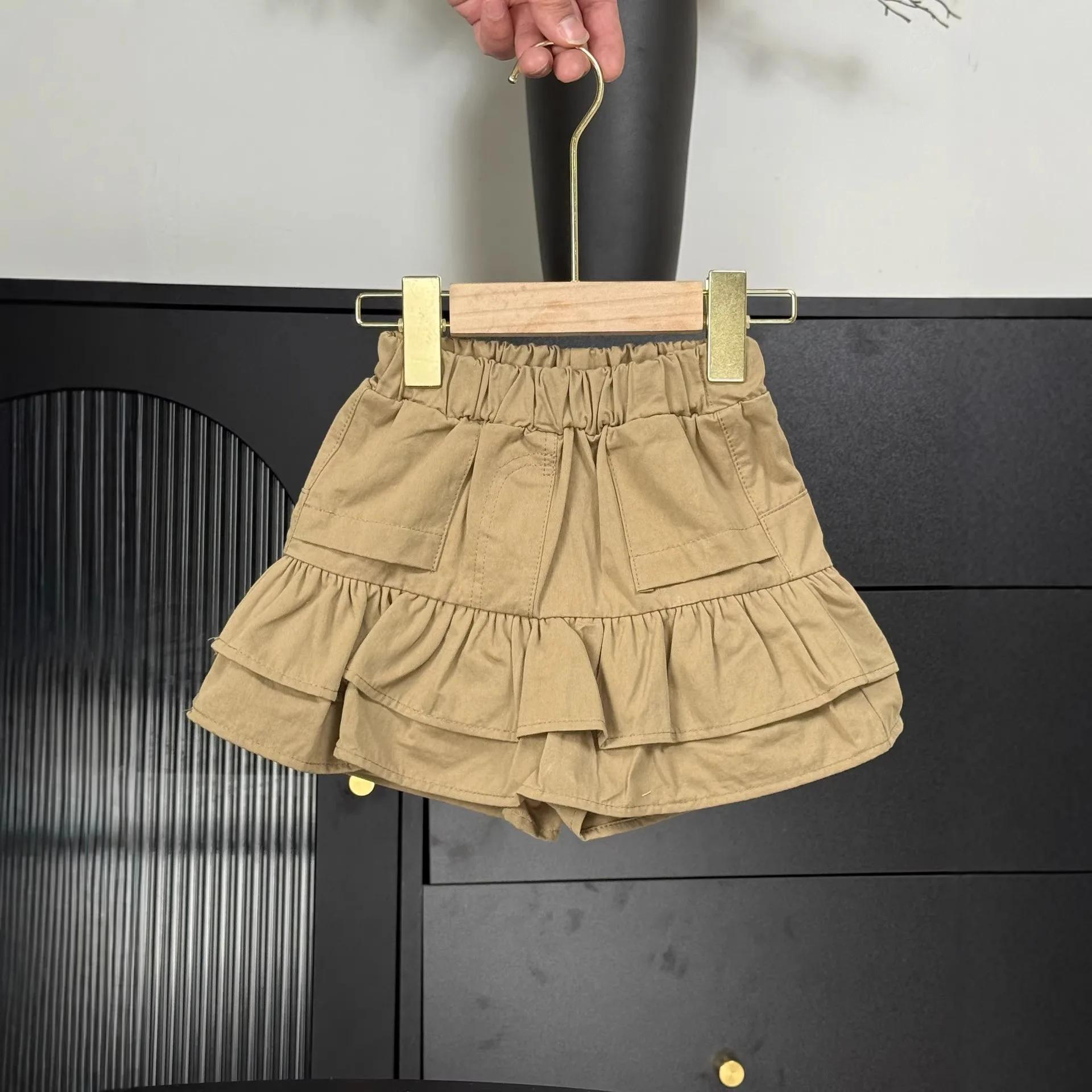 Girls Vest Set Summer 2026 New Children Ruffled Skirt Two-piece Set 2-8-year-old Children Clothing