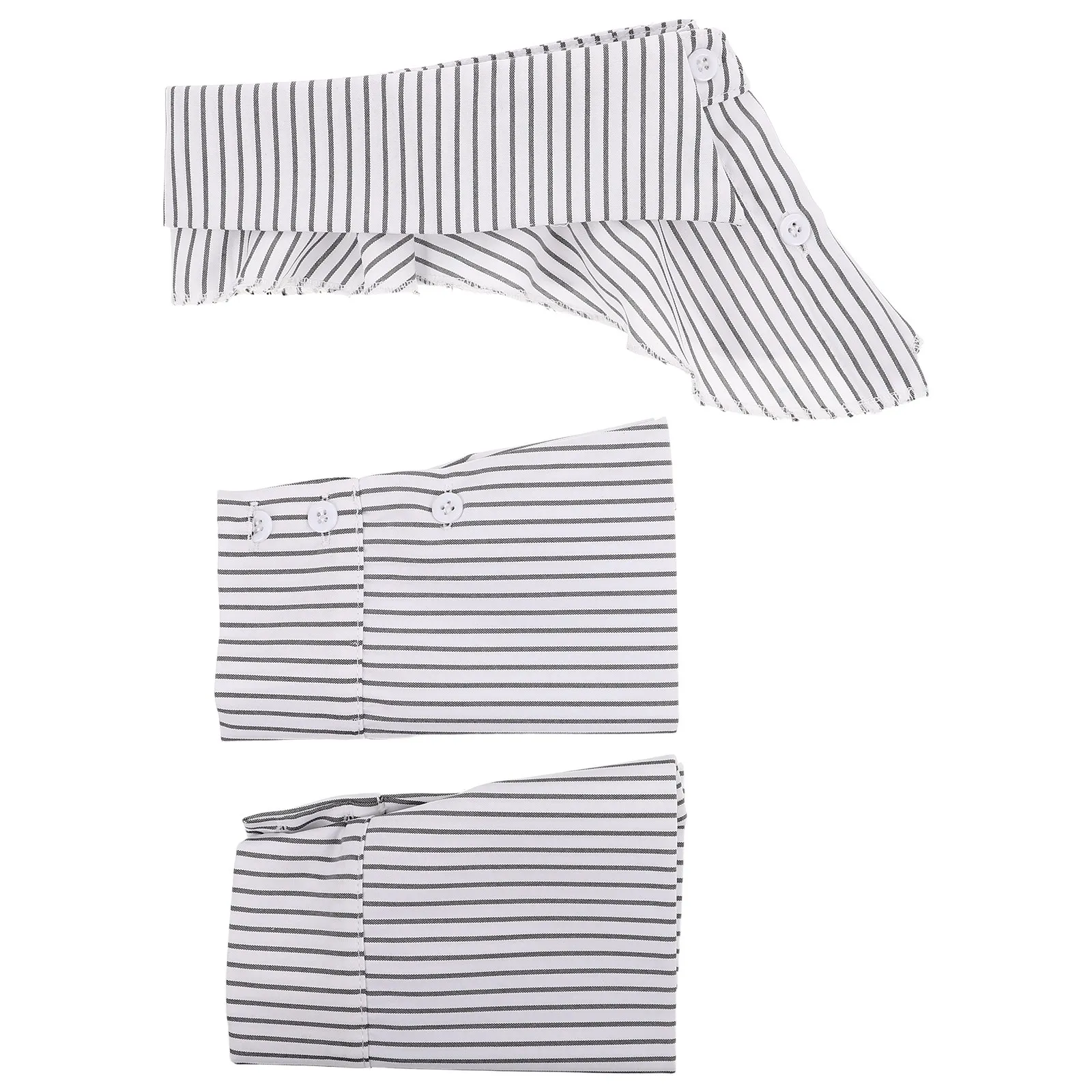 

Комплект декоративных воротников и фальшивых манжет для офисного костюма: накладной воротник и фальшивые манжеты для профессионального женского гардероба – незаменимая вещь