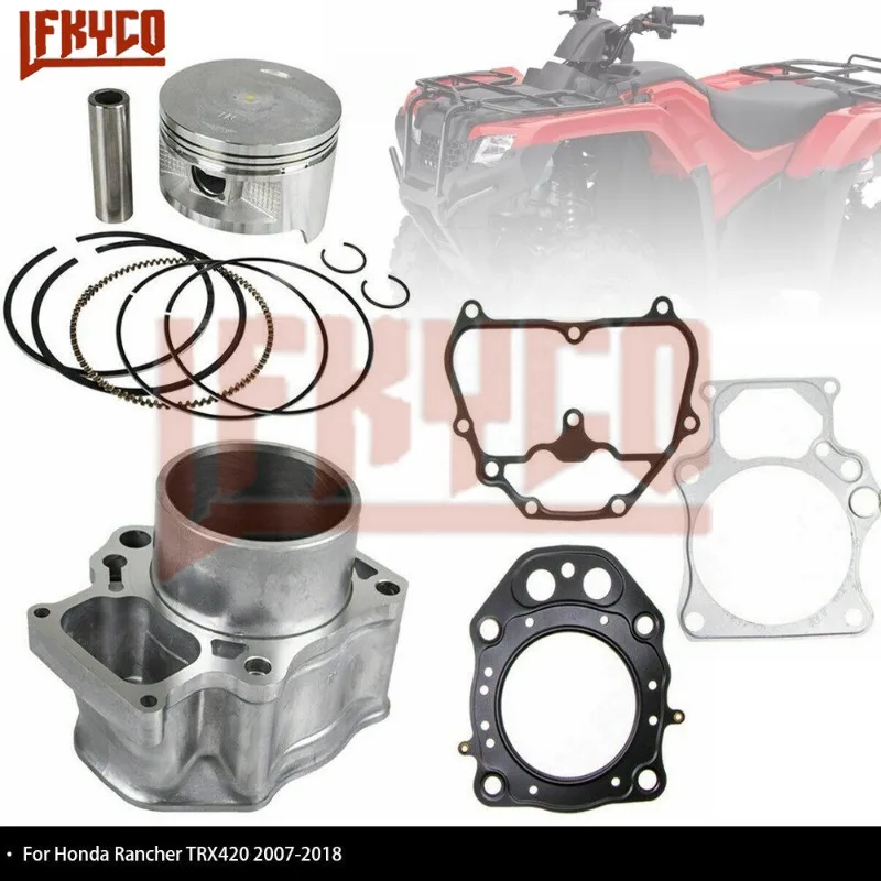 Akcesoria motocyklowe silnik o część silnika cylindrach 86.5mm zestaw tłoka 420 cm3 do Honda Rancher TRX420 TRX 420 2007-2018 ATV Motoblock