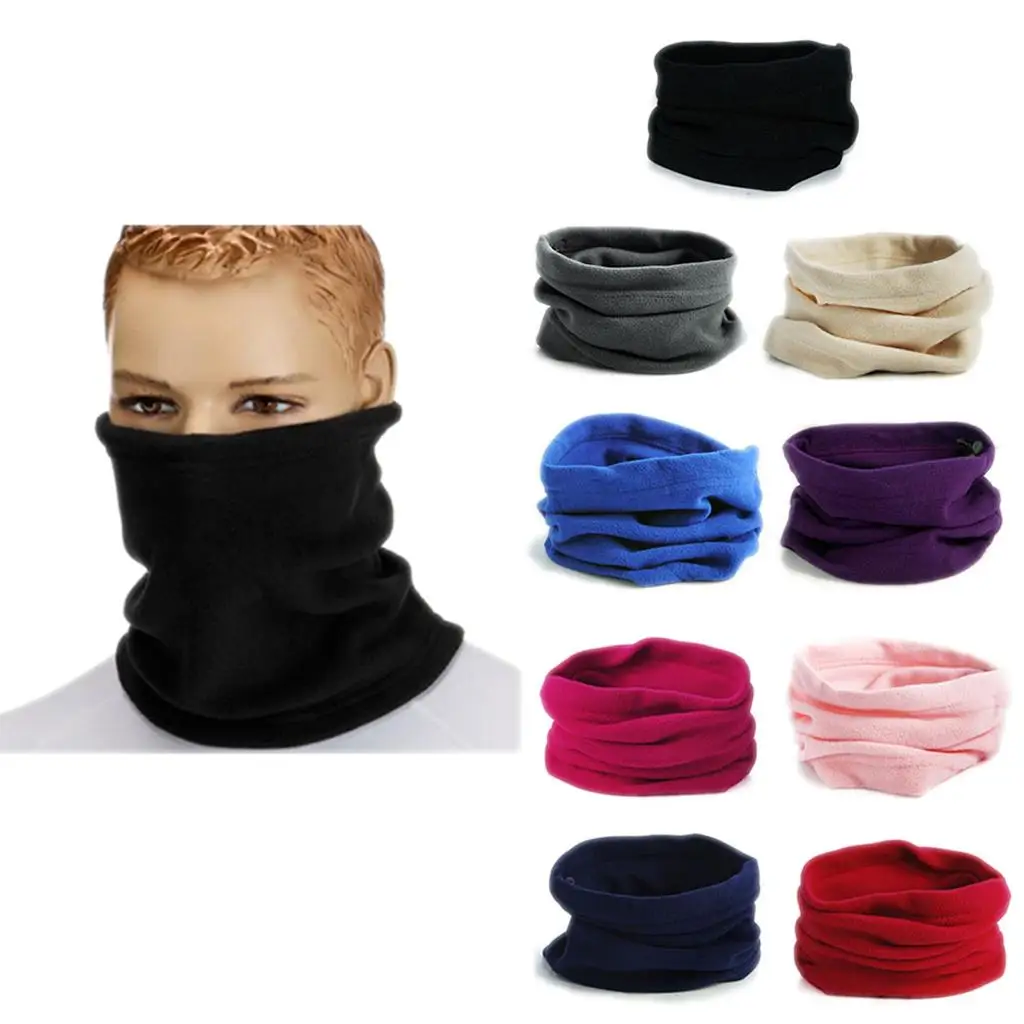 Neck Scarf Snood Soft Fleece Neck Gaiter Lightweight Breathable Thermal Scarf for Chilly Weather Wear