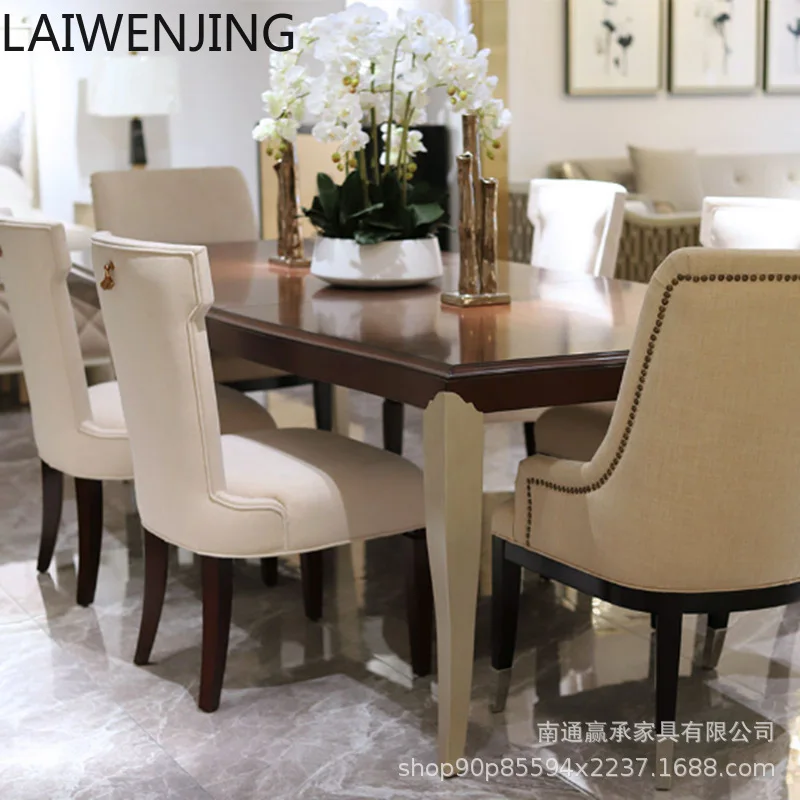 

SGF light luxury solid wood dining table high-end simple modern dining chair table combination