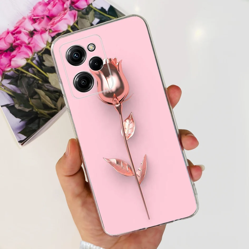 For Xiaomi Poco X5 Pro 5G Case Cute Astronaut Butterfly Soft Clear Silicone Back Cover For Xiaomi Poco X5 PocoX5 X5Pro 5G Fundas