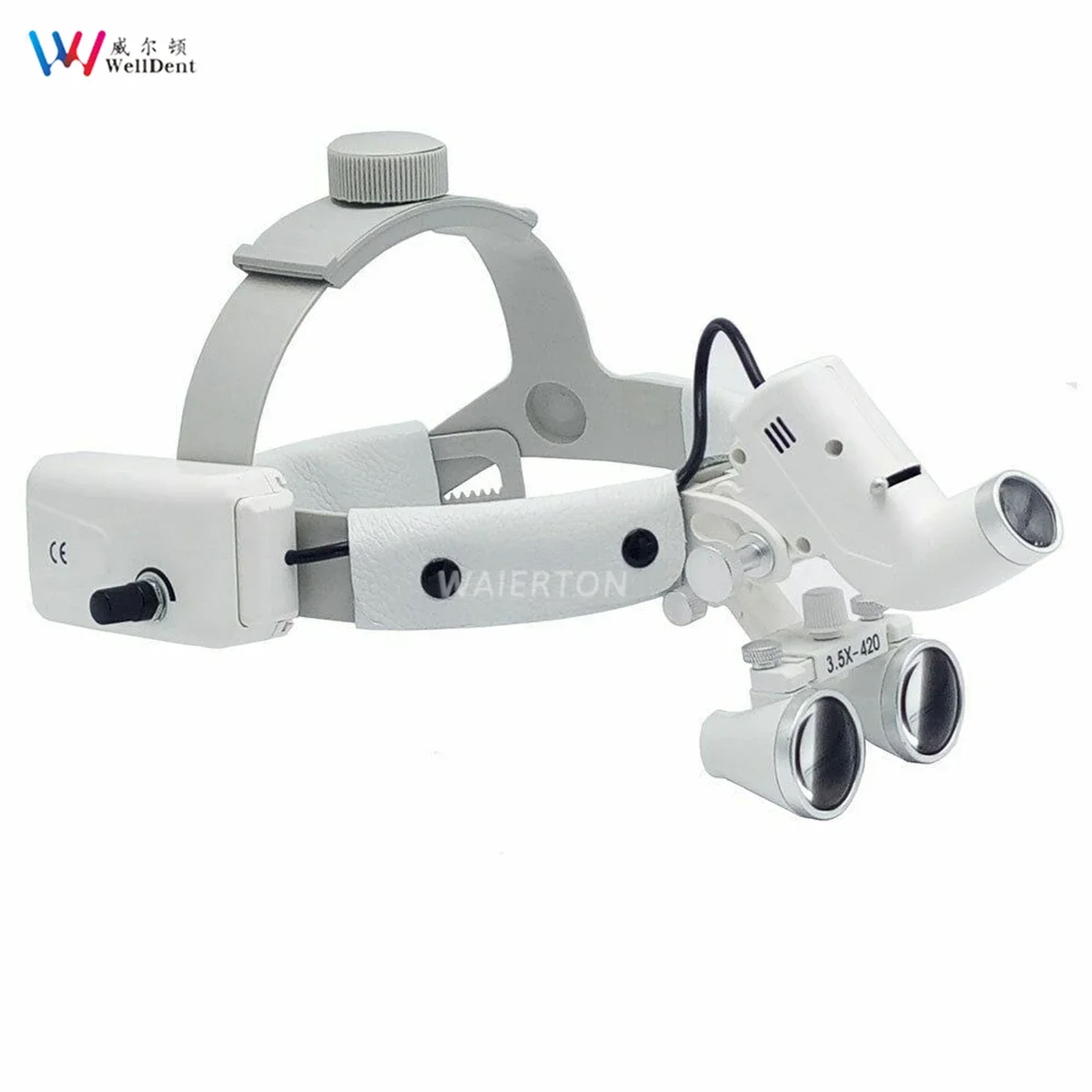 5W LED Dental Head Light Surgical Headband 2.5X 3.5X Loupes  Binocular Loupes Brightness Spot Ajustable Headlamp Lab Dentistry