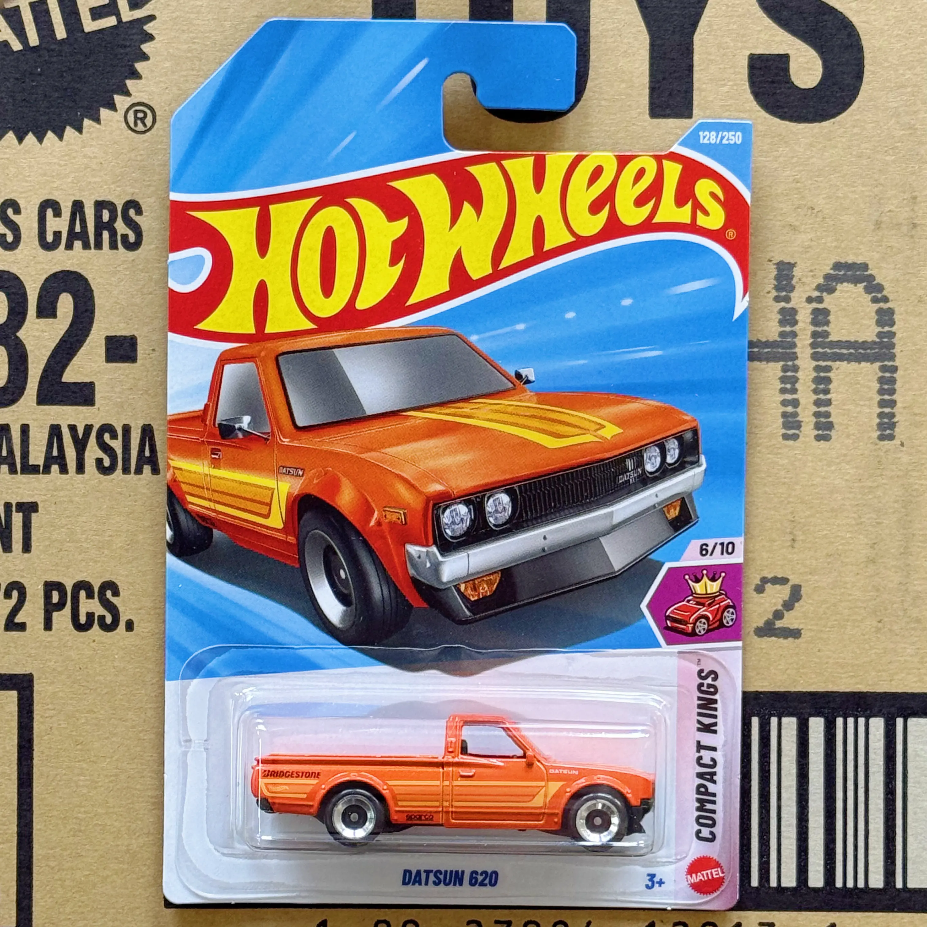 Coches de juguete Hot Wheels para niños 128 2026H HOTWHEELS DATSUN 620 DATSUN 620 Pickup Regalos navideños para niños