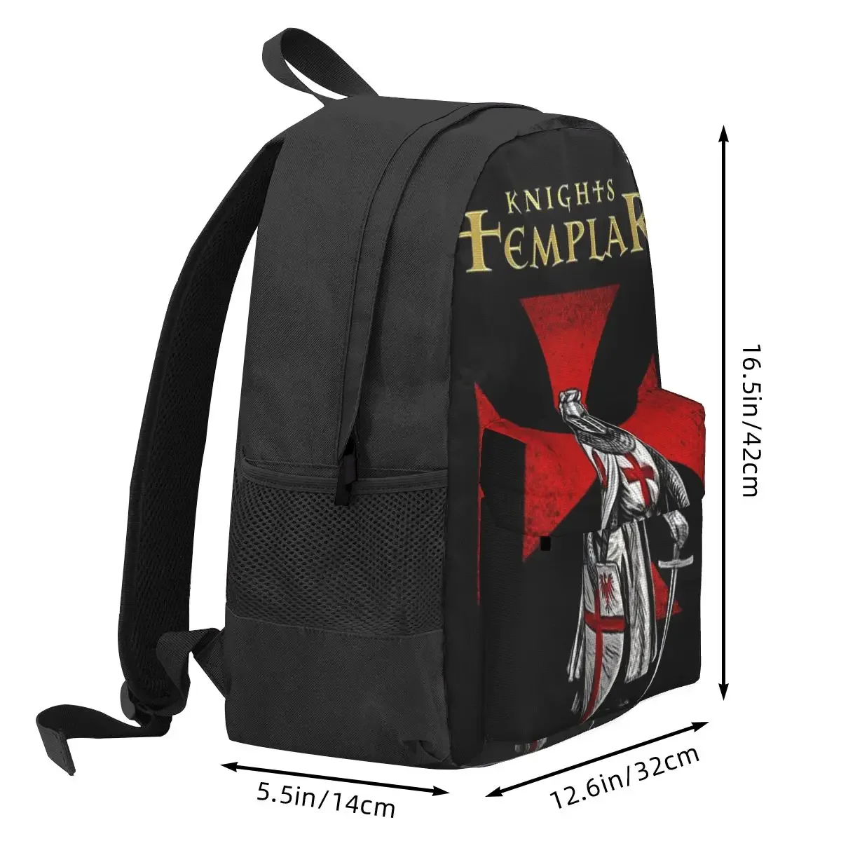 Templar Shield Cross Knights Templar Backpacks Boys Girls Bookbag Students School Bags Cartoon Kids Laptop Rucksack Shoulder Bag