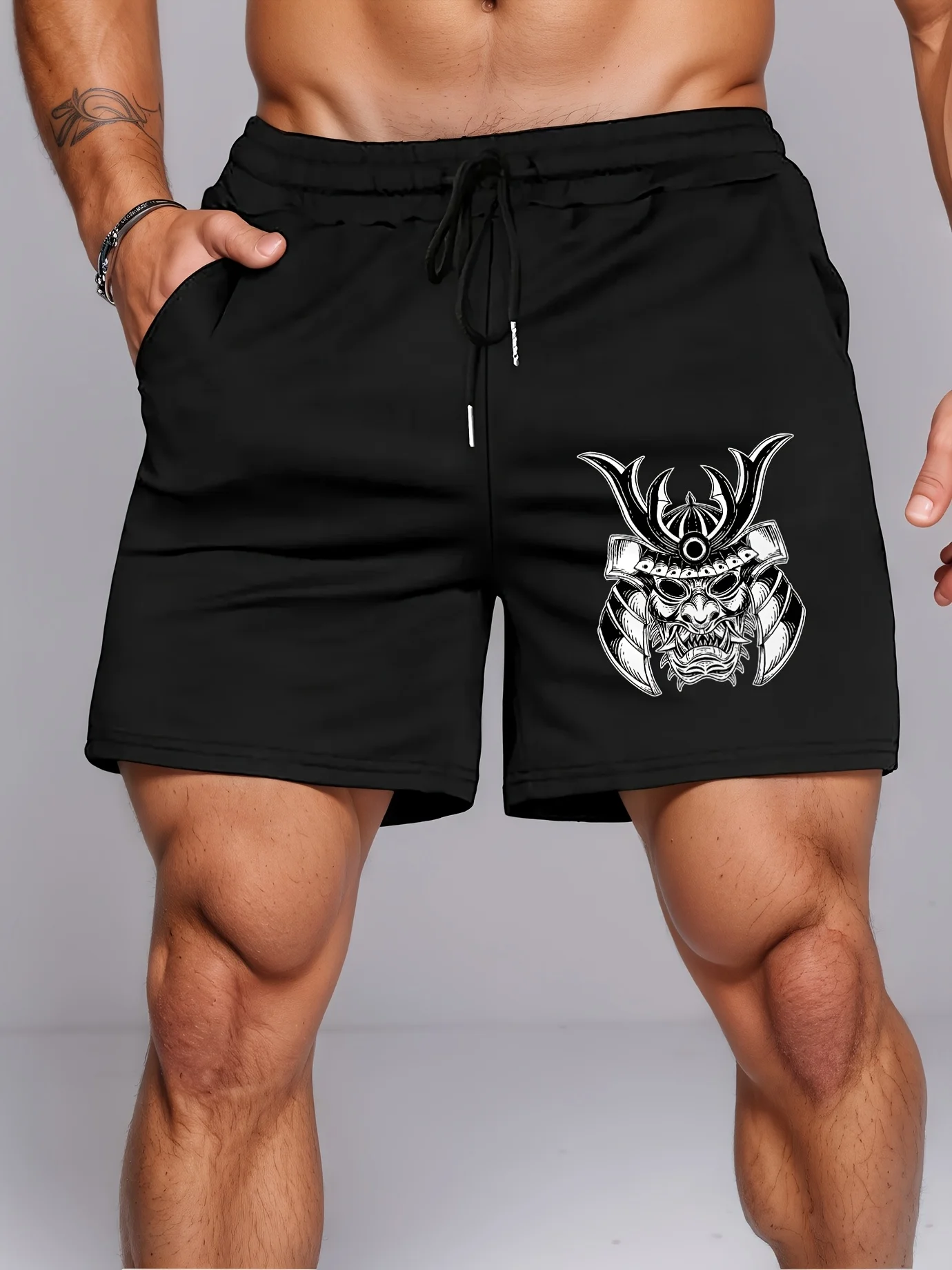 

Men's Shorts Trend High Street Secondary Element Pattern Printed Leisure Sports Five-point Pants