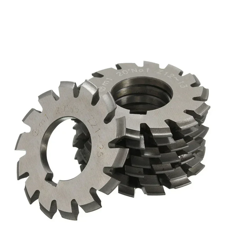 HSS Gear Milling Cutter M0.5 M1 M2 M3 M4 M5 M6 PA20 Modulus Degrees Disc Spur Gear Milling Cutter Straight Tooth Disc Bevel Gear