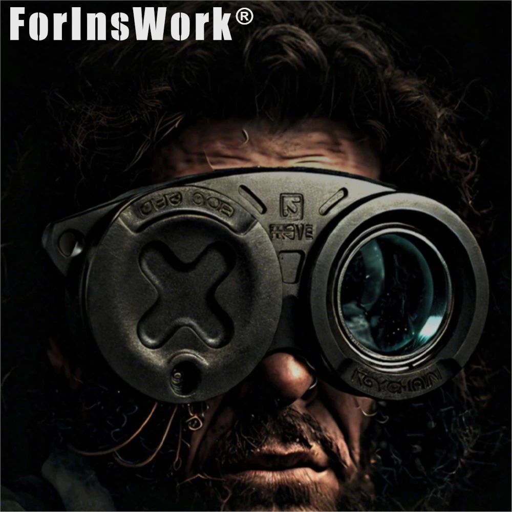 FEGVE gafas de tiempo 2025 nuevo llavero de aleación de titanio anillo de dedo de descompresión multifunción giratorio EDC llavero de coche regalo