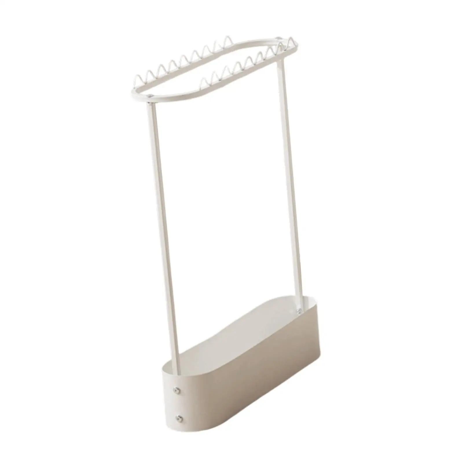 Sturdy Carbon Steel Badminton Rack Stand Large Capacity Floor Organizer Space Saving Holder for Gym School Training Room