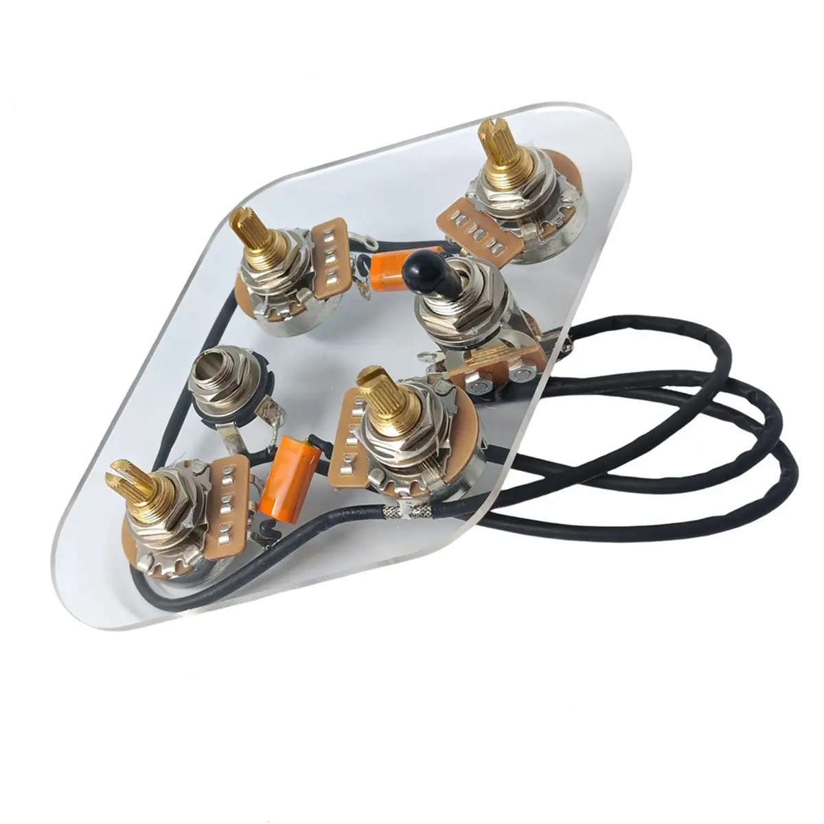 

(AD10) Комплект предустановленной электропроводки для электрогитары SG 2T2V с индивидуальными переключателями и аудиовыходным разъемом для гитар типа SG