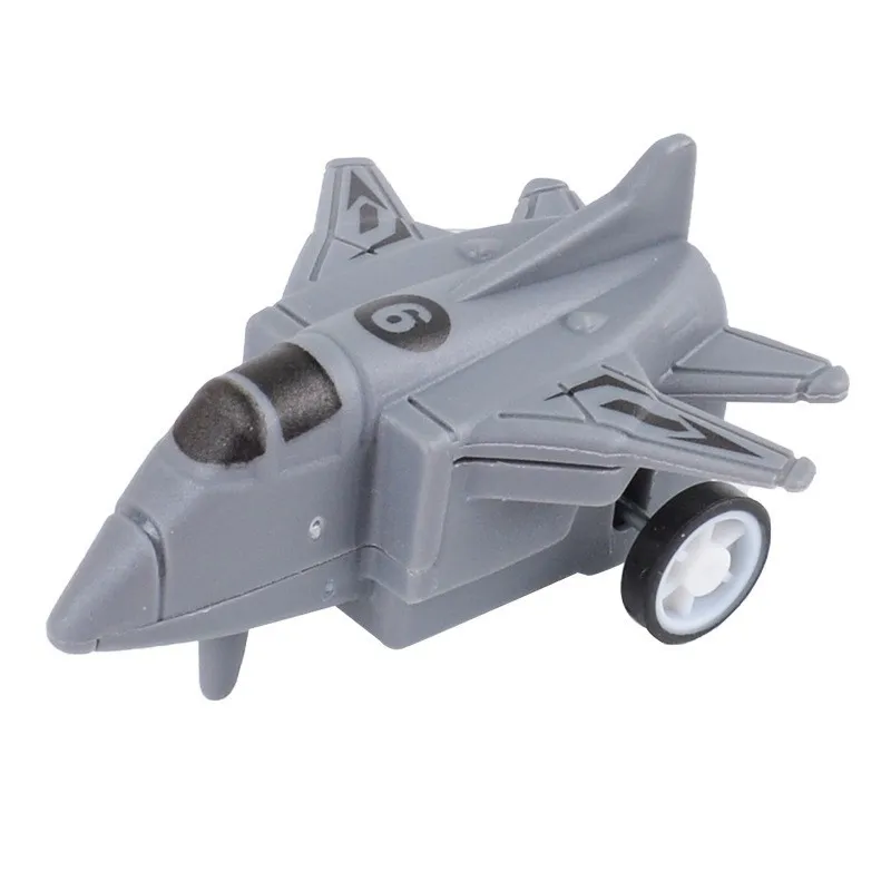 2Pcs New Children's Puzzle Toys Creative Plastic Mini Military Camouflage Fighter Jet Toy Model Inertia Car Toys