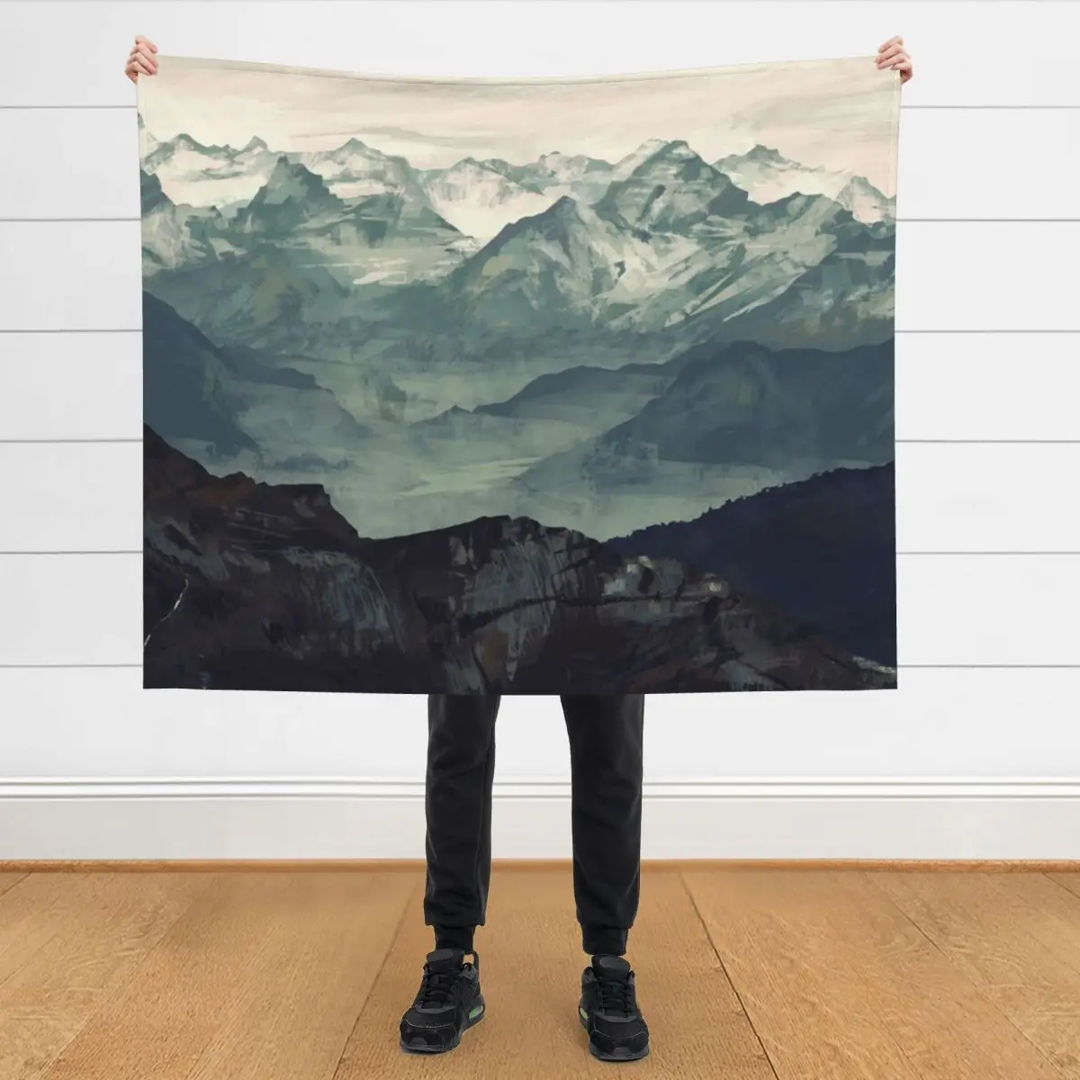 

Mountain Fog Throw Blanket Kid'S Decoratives for sofa Blankets