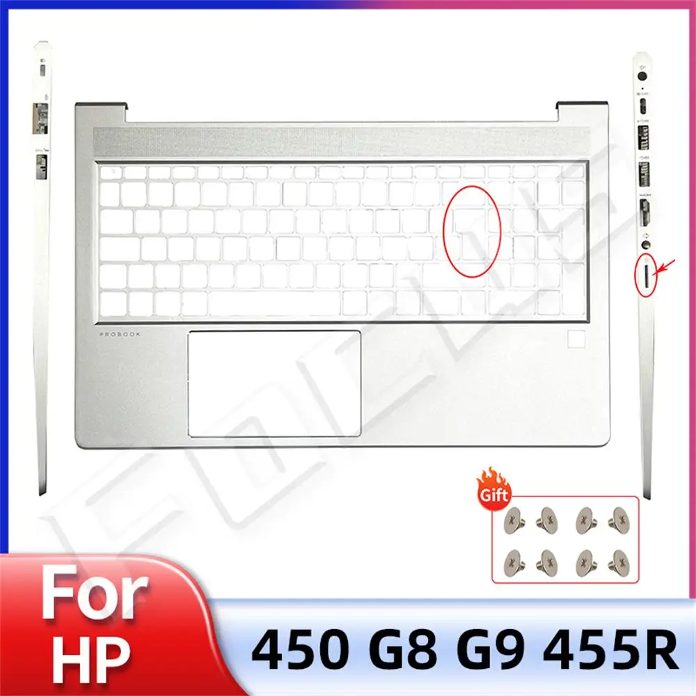 

New Original Palmrest Top Cover Keyboard Upper Cover Big Enter For HP Probook 450 455 G8 G9 Silver