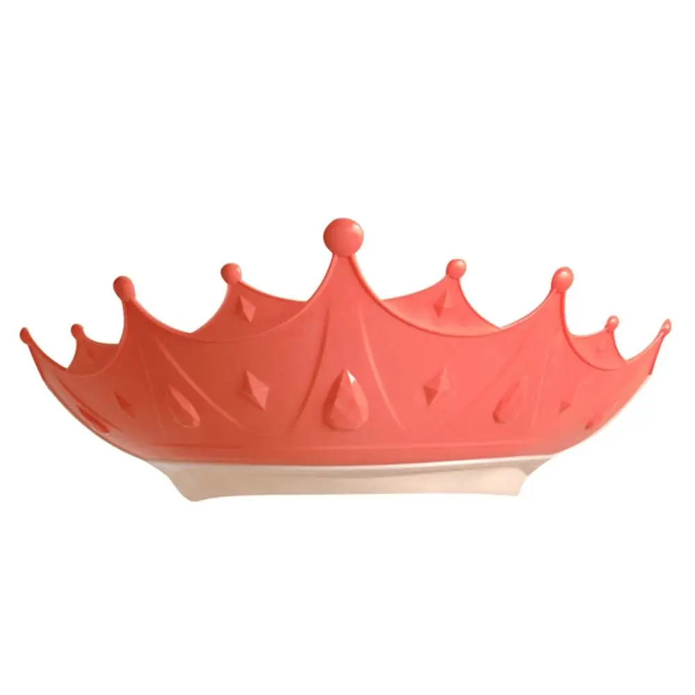 

Children Crown Shape Prevent Water Into Ear Protect Children Kids Bath Cap Shampoo Cap Hair Washing Shield Hat Baby Shower Hat