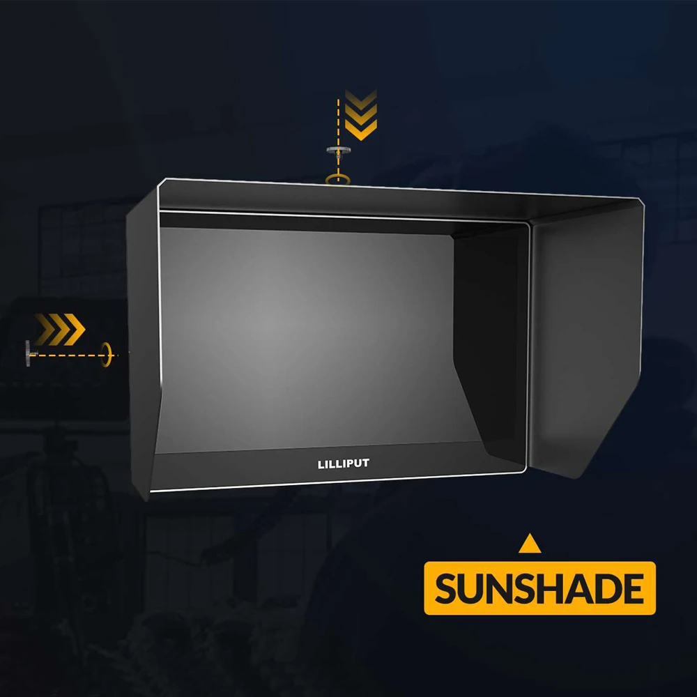 LILLIPUT A13 DCI-P3 13.3 Polegada 4K OLED Monitor de câmera de transmissão 4 canais para entradas HDMI 3G-SDI DP Monitor de espaço colorido para campo