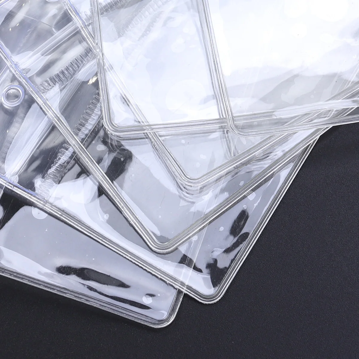 

25 pcs Id Holders Transparent Waterproof Plastic Name Clips For Office School Events Badge Holder Set Plastic Badge Holders