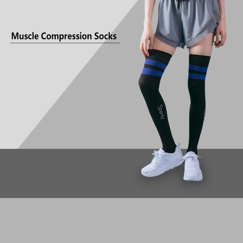 

1Pair Womens Stripes Thin Tube Socks Thigh High Tights Over Knee Socks Casual Knee High Stockings Striped Thigh Highs for Runnin