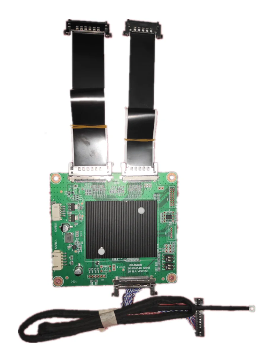 Nueva placa adaptadora de QK-6M60B LVDS a placa base Dual Vbyone2K a interfaz Dual 4K pantalla de unidad de 120HZ