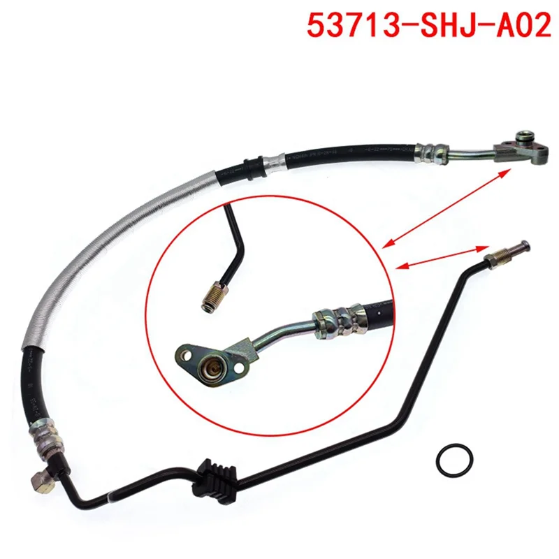 A11F-Power Steering Pressure Hose Assembly For 2008-2010 Honda Odyssey V6 3.5L 53713-SHJ-A02 3401201 366103 Replacement
