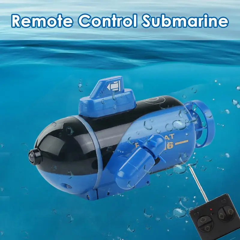 Remote Control Boat For Kids Model Electronic Water Toy Boat Waterproof Rechargeable RC Submarine Water Toy For Diving In Pools