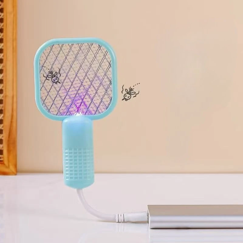 Mini Two-in-one Mosquito Repellent Swatter Portable USB Port Electric Mosquito Trap Lamp Household Small Automatic Mosquito Trap