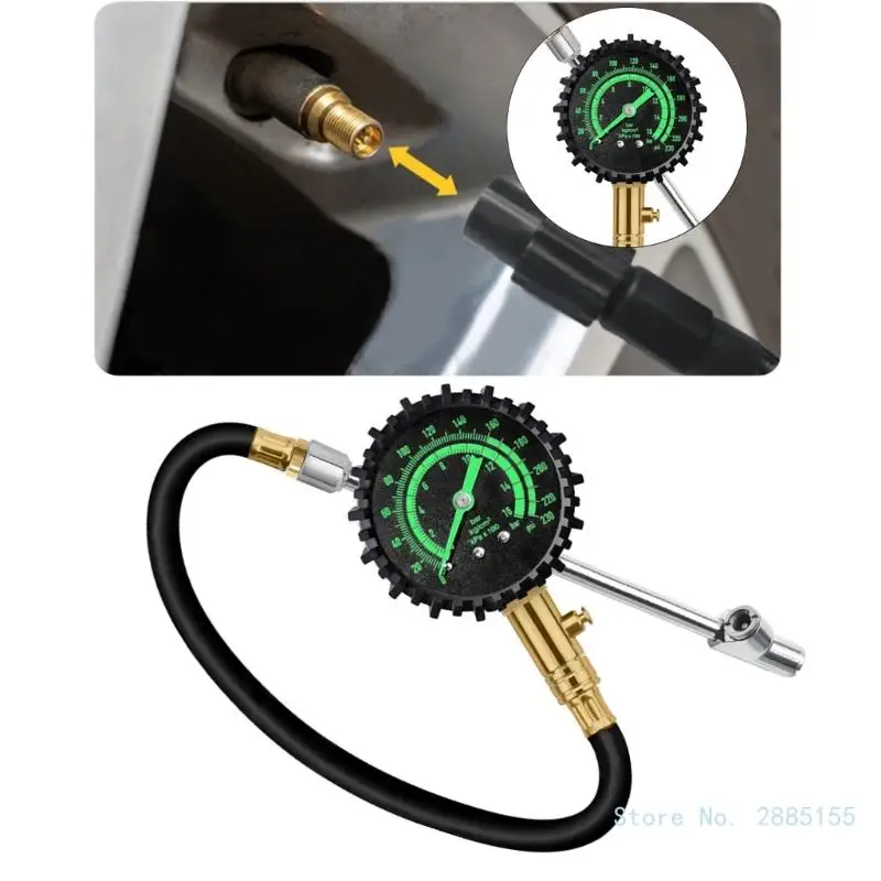 Bandenspanningscontrole 230psi Bandenspanning Monitor Tool Digitale Drukmeter Voor Autowagen Band Met Achtergrondverlichting