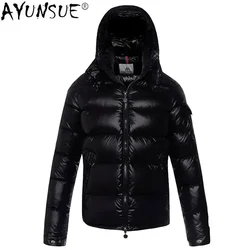 AYUNSUE Thick Parka Men's Down Jacket Men Clothing Winter Jackets 90% White Duck Coat Hooded Clothes 2025 Chaqueta LXR829