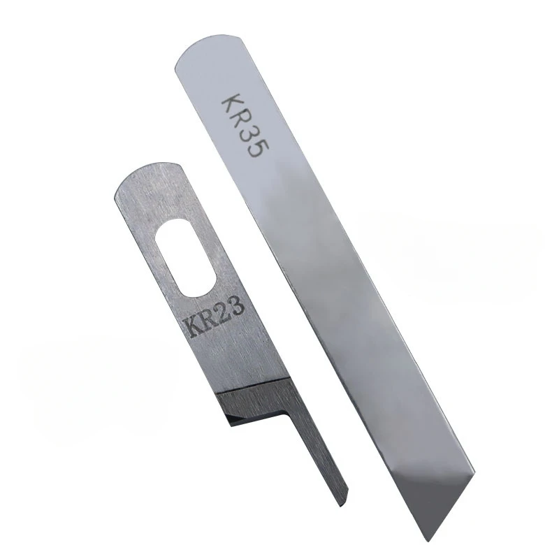 Accesorios para máquinas de coser KR23 + KR35, cuchillas superiores e inferiores para máquinas de coser con bloqueo de bordes