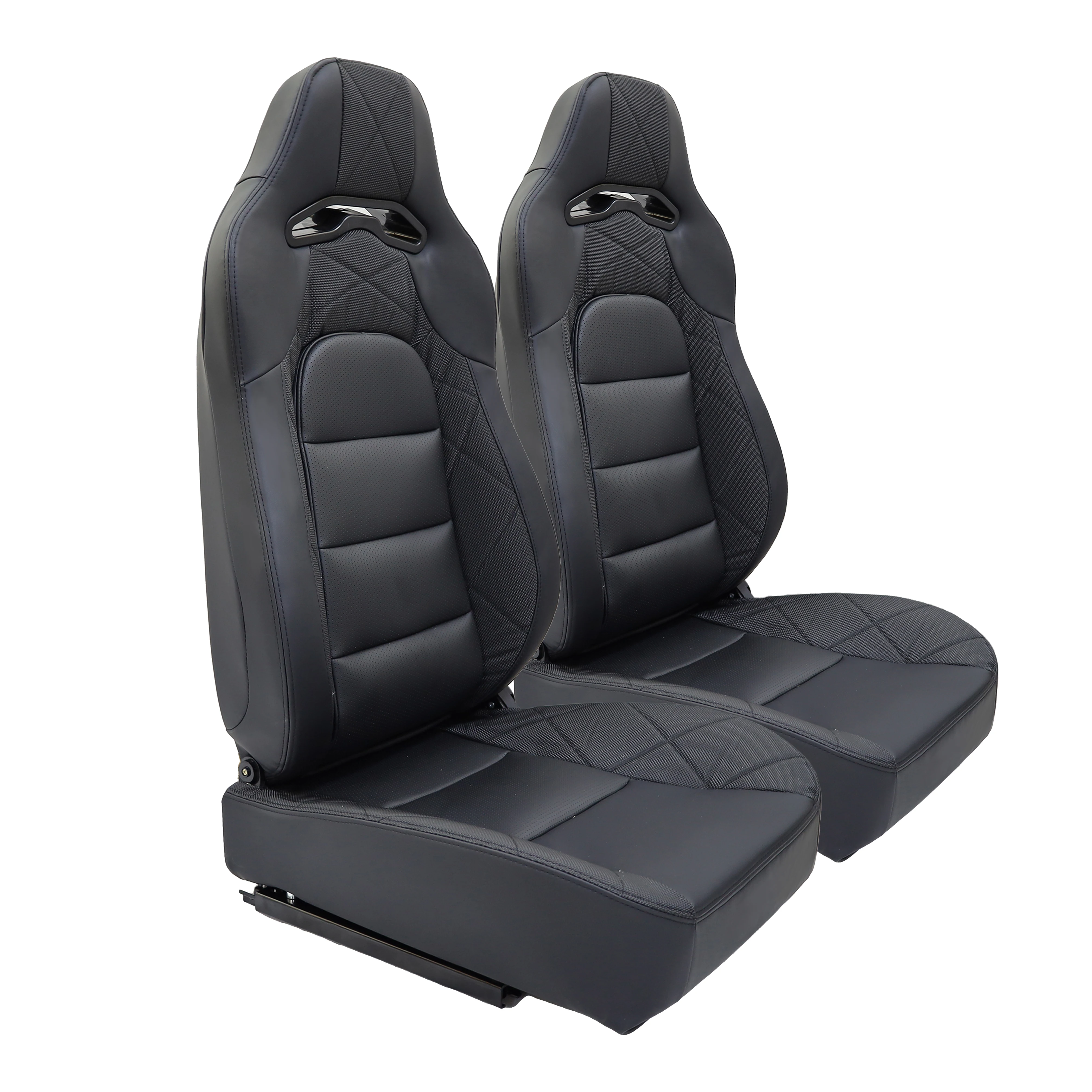 9021 PVC Leather Universal Vehicle Slider Simulator Gaming Station Adjustable Sim Bucket Racing Seats
