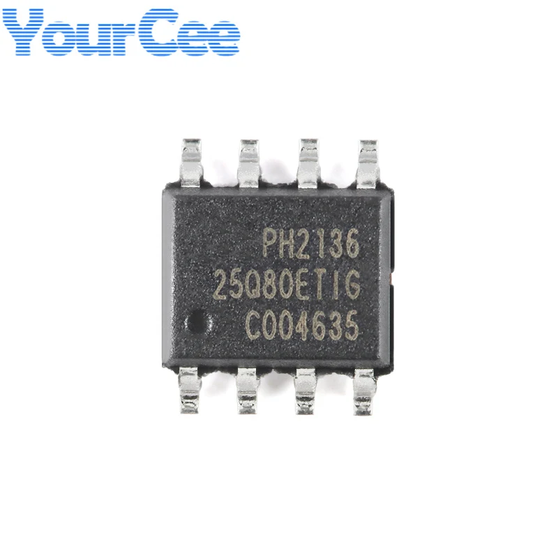 5pcs PH2136 GD25 25Q80ETIG GD25Q80ETIG SOP-8  8M bit Flash IC Chip Integrated Circuit