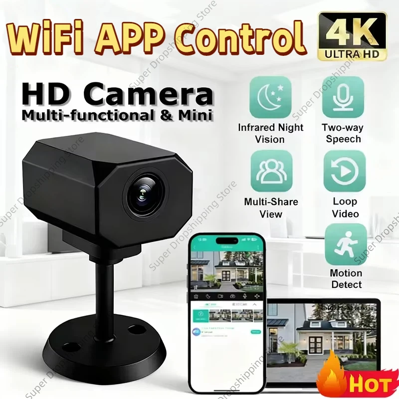 Hot Selling Wireless Network Camera Mobile Remote HD T99Camera Remote Real-time Viewing Sound Recording Cloud Storage Of Images