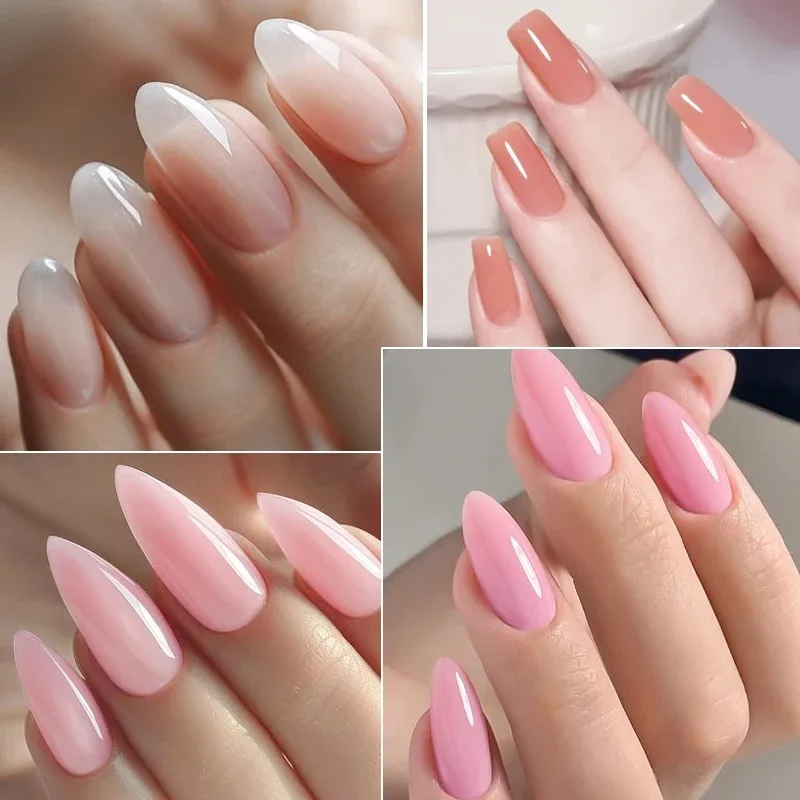 4pcs/set 150ml Large Capacity Extension Nail Gel Semi-Permanent UV/LED Gel Varnish Suitable for DIY Design Nail Art Prolong Tool