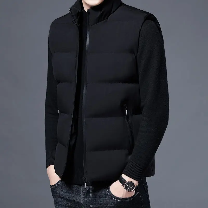 

Thickened Men's Vest Men's Jackets Cold-proof Cotton Clothes Warm Vests