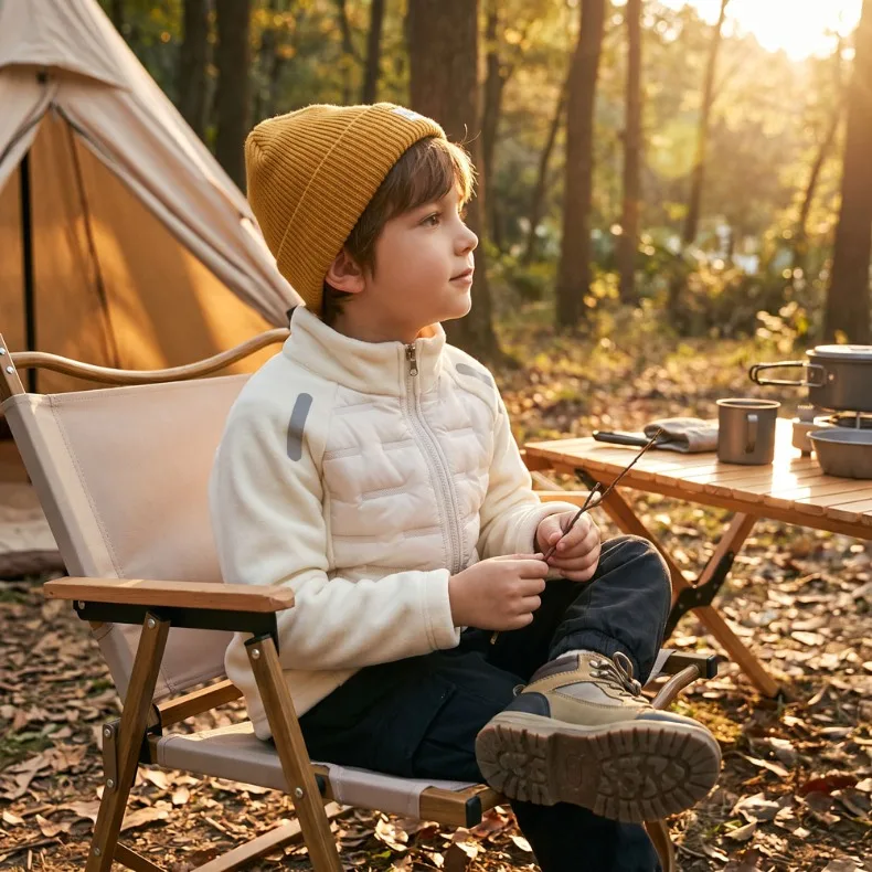 Jungen Mädchen Dicke Jacken Winter Kinder Gefütterte Fleece Warme Mäntel Kinder Kapuzen-Baumwoll-Oberbekleidung Kinderkleidung Kaschmirmantel – Detail 12