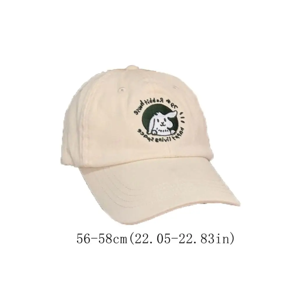 Fashion Adjustable Rabbit Baseball Cap Cotton Embroidery Vintage Baseball Cap Casual Korean Teenagers Hat Male Female - Image 6