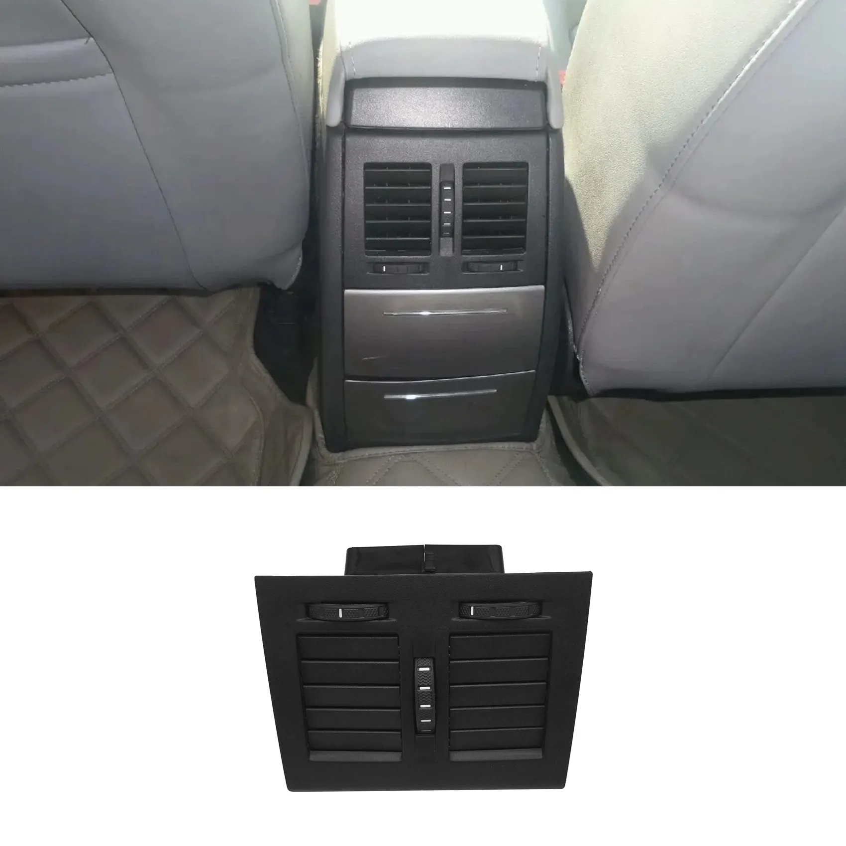 BB AT-1ZD 819 203 Car Central Armrest A/C Air Vent Assembly Rear Center Armrest Air Conditioning Outlet For SKODA Octavia Yeti