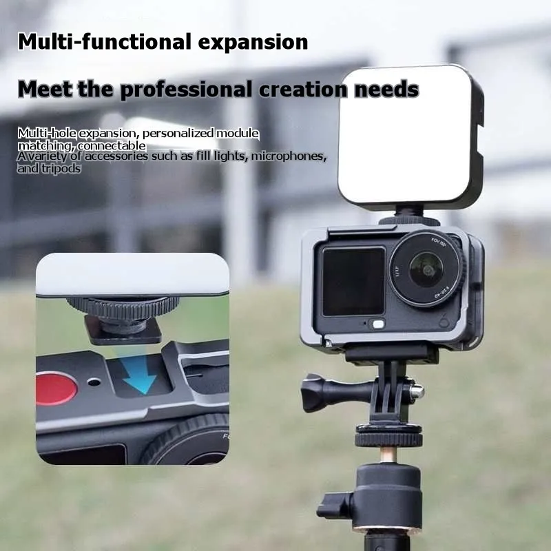 

Быстросъемный металлический защитный корпус для камеры DJI Osmo Action 6, аксессуары для расширения функциональности