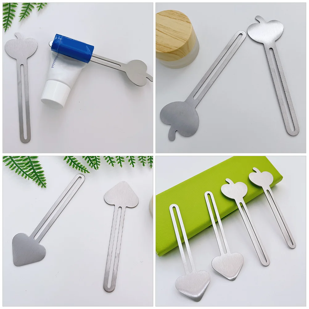 

2Pcs Metal Tube Squeezers Stainless Steel Toothpaste Pressers Tube Wringers Key Dispensers for Bathroom Supplies