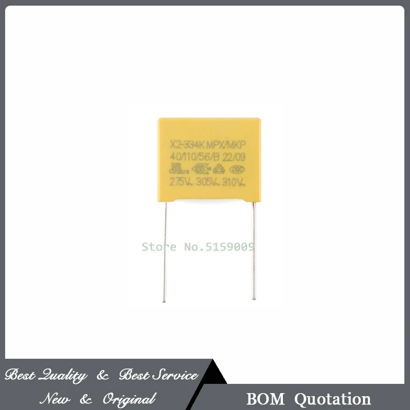 10 Pcs/Lot X2-334K-275VAC P=15 MPX/MKP 330nF±10% 275V 100% New Original In Stock
